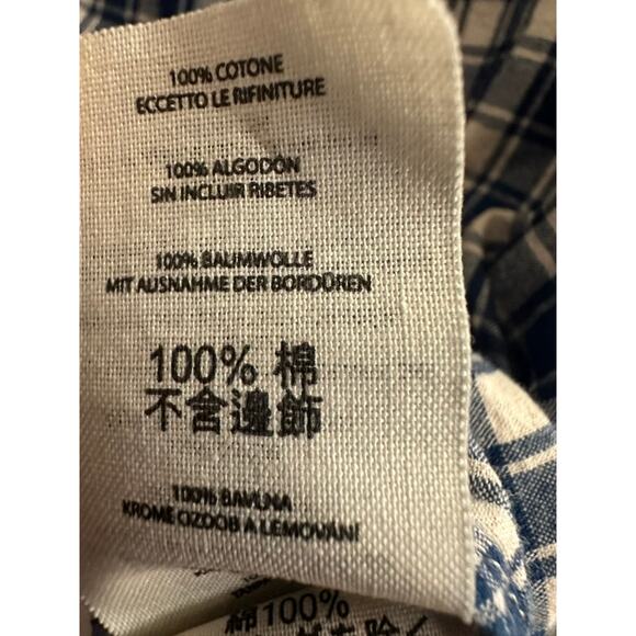 Filson Women’s Blue & White Plaid Banded-Collar Shirt Medium – Heritage Checked - Picture 6 of 6